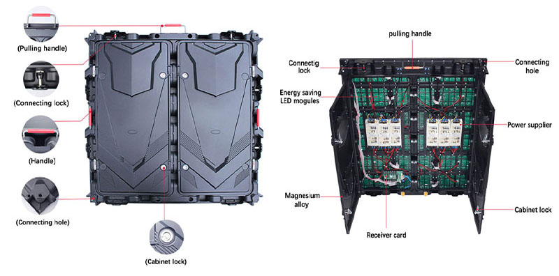 960*960mm led cabinet gabinete llevado de 960*960m m