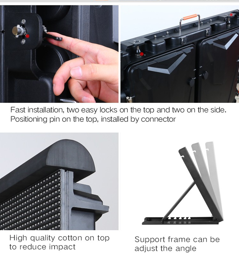 Detalles de la pantalla LED del estadio.