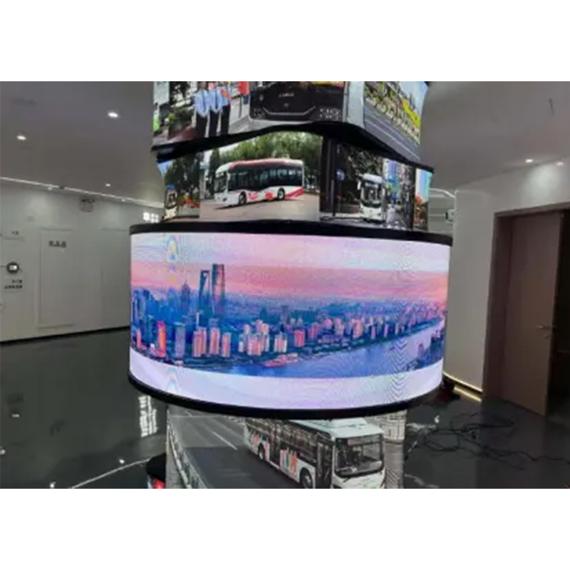 Nuevo Señalización Digital, pantalla LED Flexible comercial para exteriores,