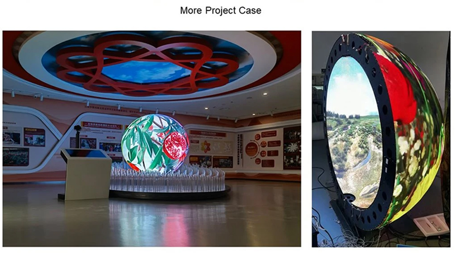 pantalla led redonda interior