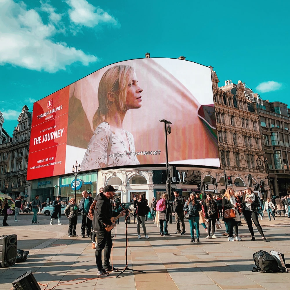 Exhibición llevada concierto de la publicidad de pantalla flexible de la pantalla gigante al aire libre